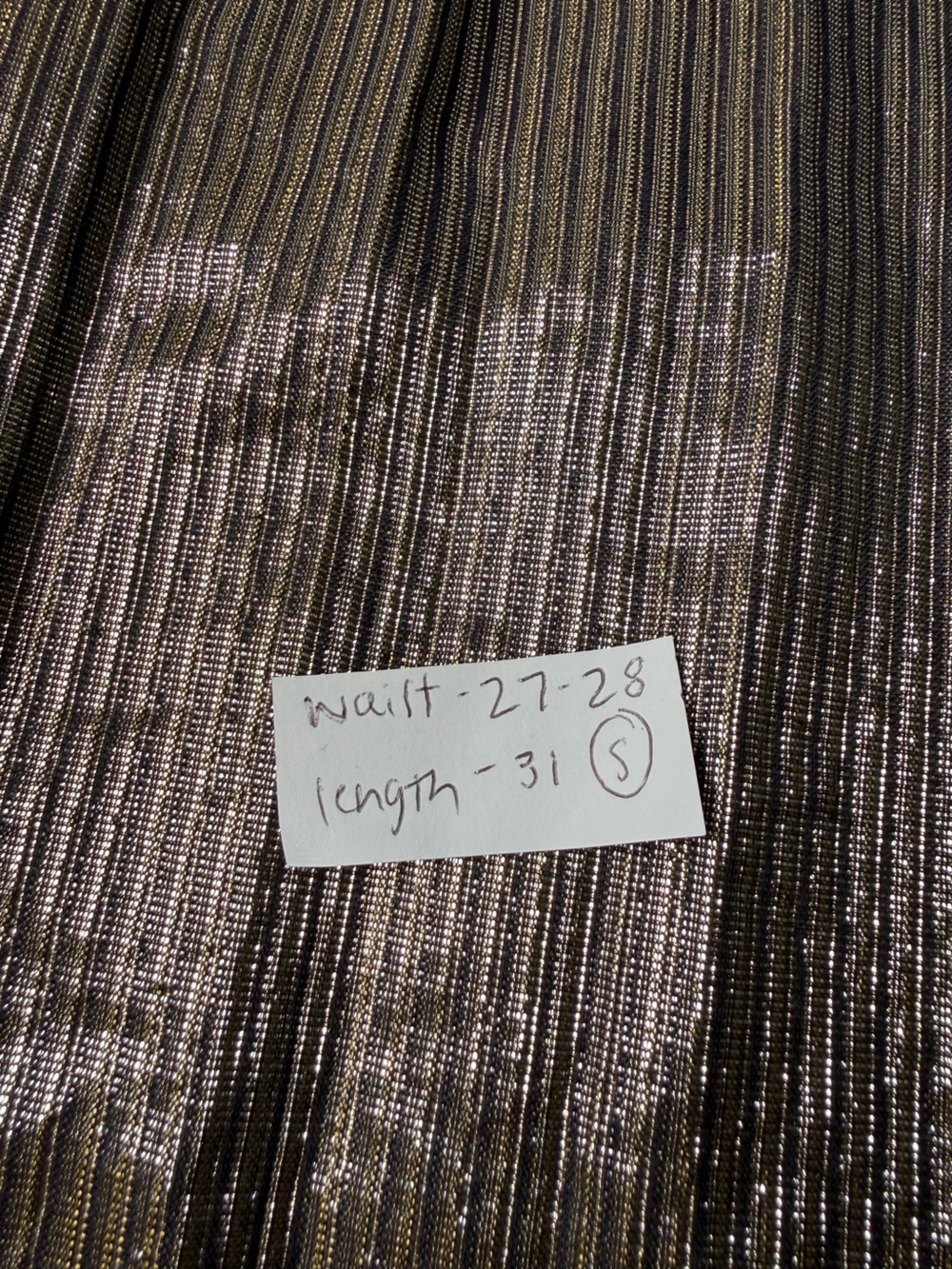 J. McLaughlin Theda Metallic Bronze Pleated Midi Skirt Multi Color Purple Size S - Picture 11 of 13